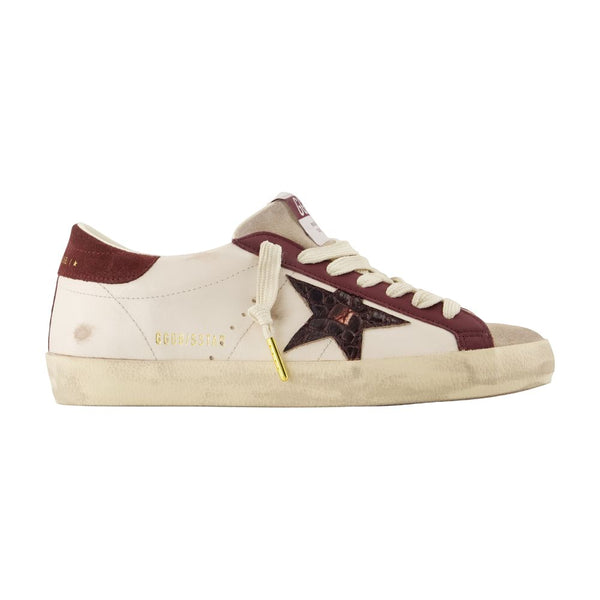 Super Star Sneakers - Golden Goose Deluxe Brand Leather Beige Calfskin Shoes /