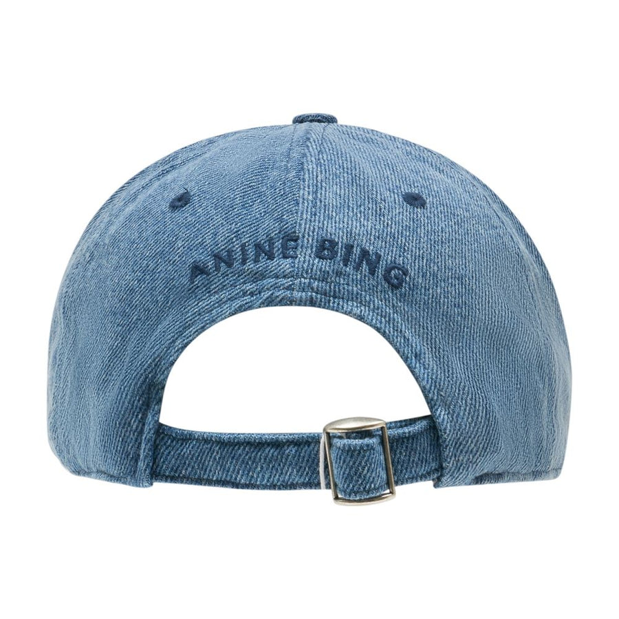 Anine Bing A-12-11407-WHD59 Cotton baseball cap in blue
