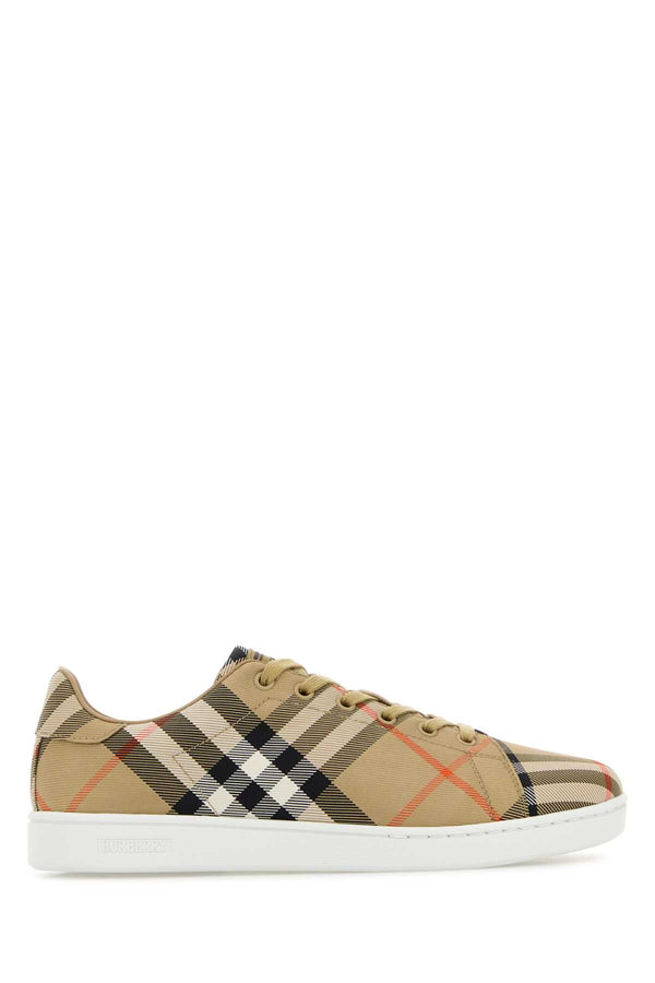 Embroidered Canvas Set Sneakers Sand
