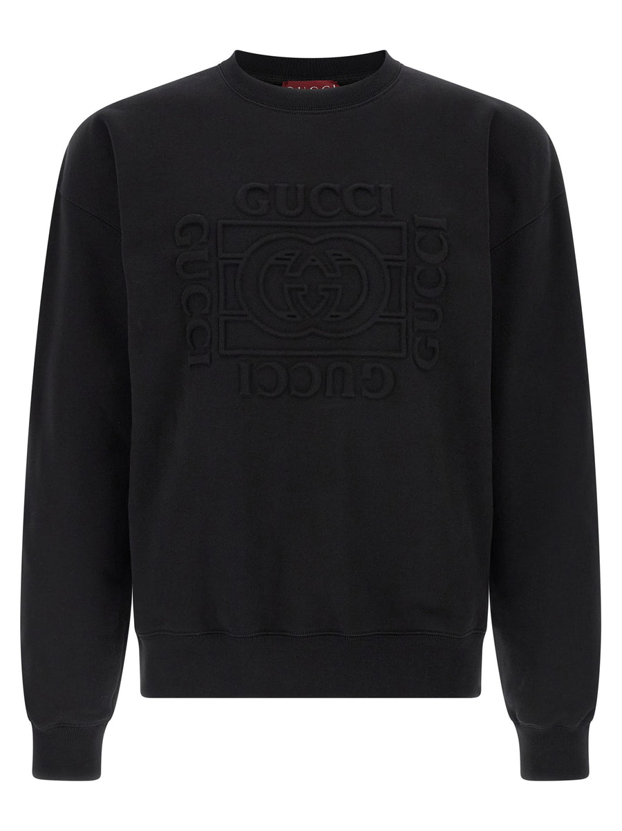 Gucci 100% cotton sweatshirt in black