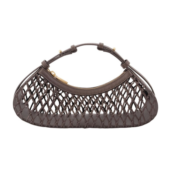Shala Shoulder Bag - Cult Gaia Leather Grey Cowhide / Handbags-purses
