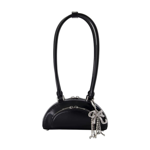 Self-Portrait Calfskin shoulder bag in black