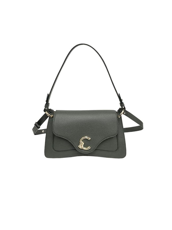 Coccinelle 100% Cowhide; Lining: 100% Cotton; Interior: 56% Polyurethane shoulder bag in green