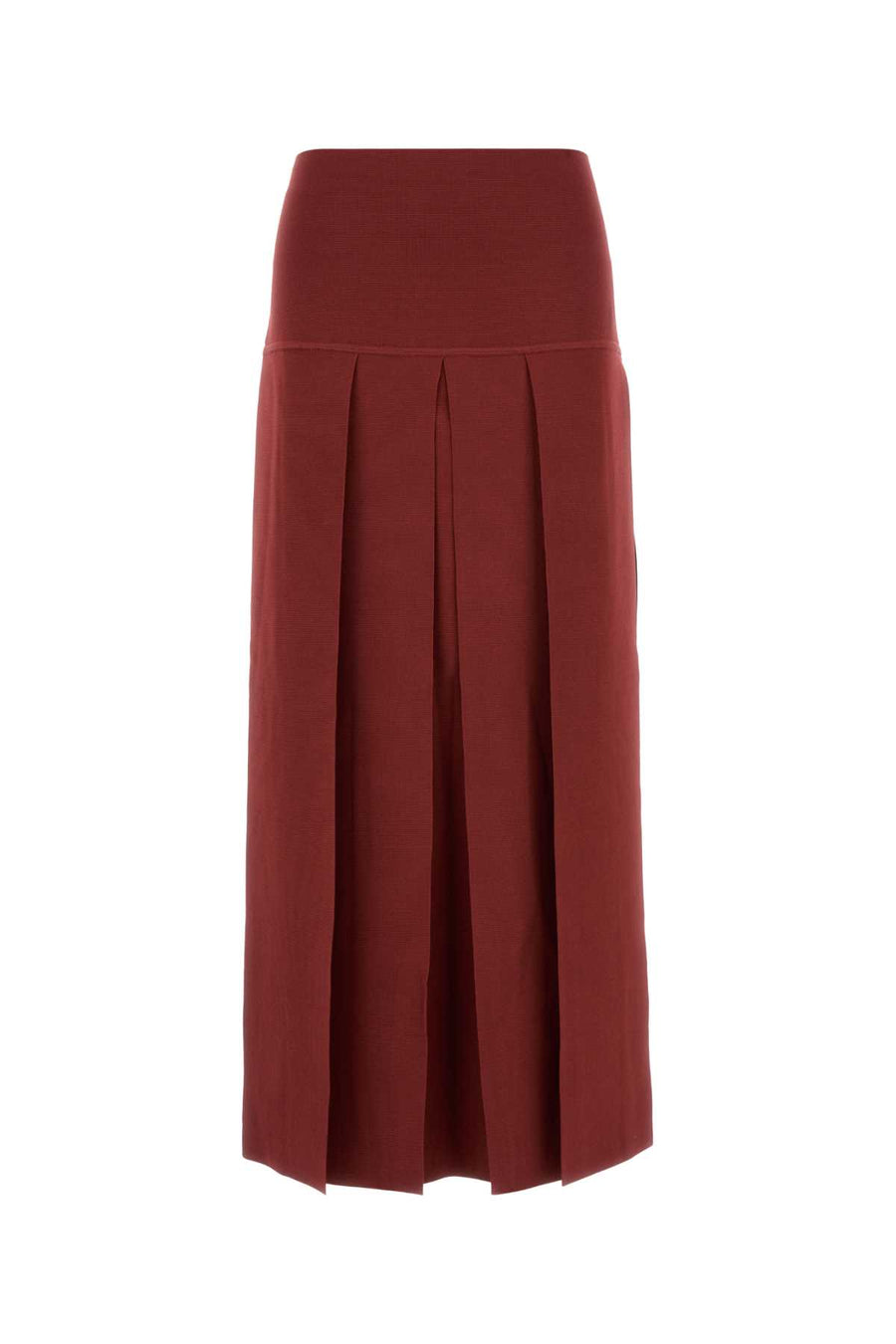 Tyrian Purple Stretch Viscose Blend Skirt Rougepompei Gonne
