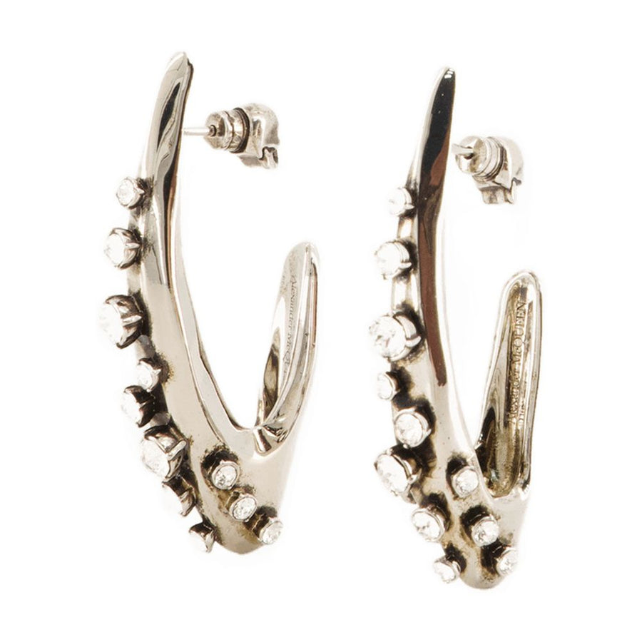 Alexander McQueen Metal earrings in silver