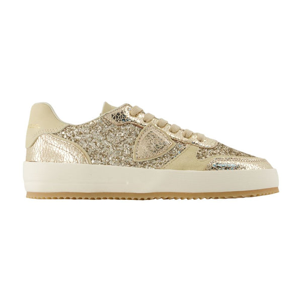 Philippe Model Calfskin sneaker in gold