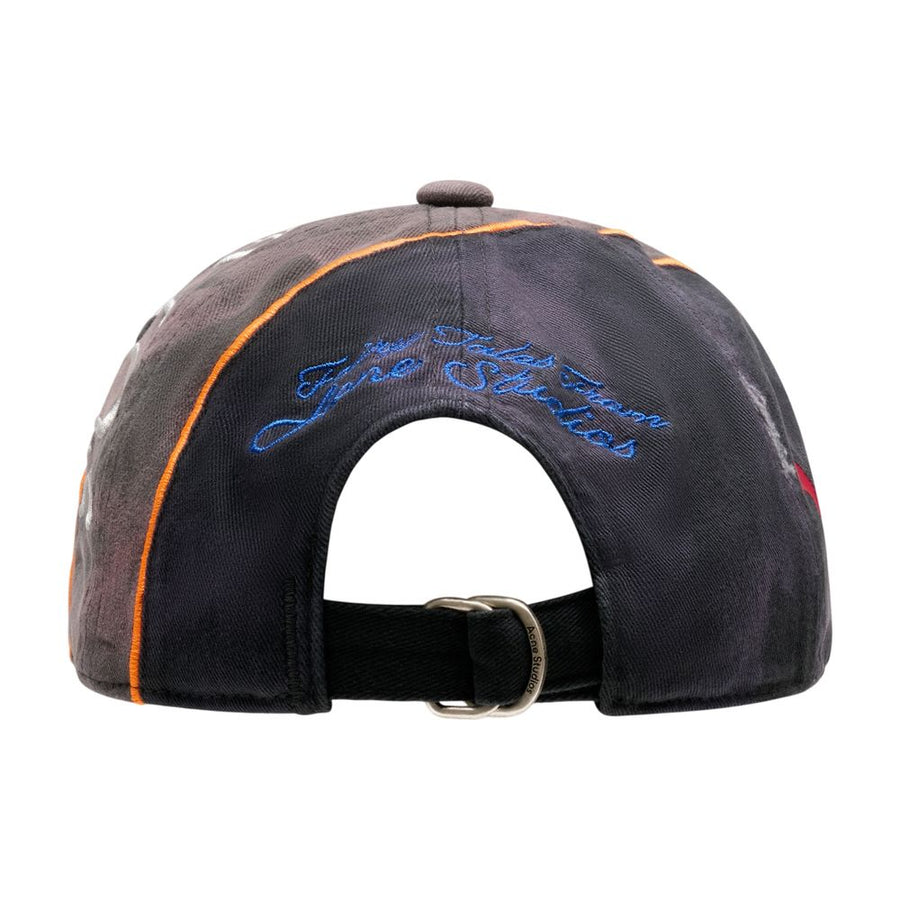 Acne Studios C40458-900 Cotton baseball cap in black