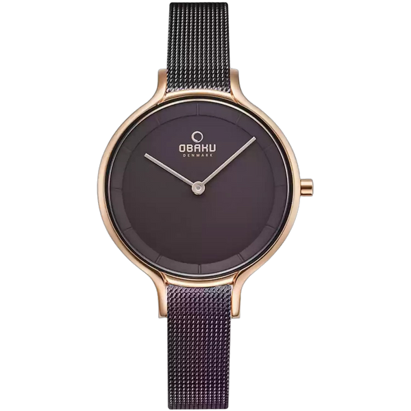 Obaku Stainless steel case watch in gray