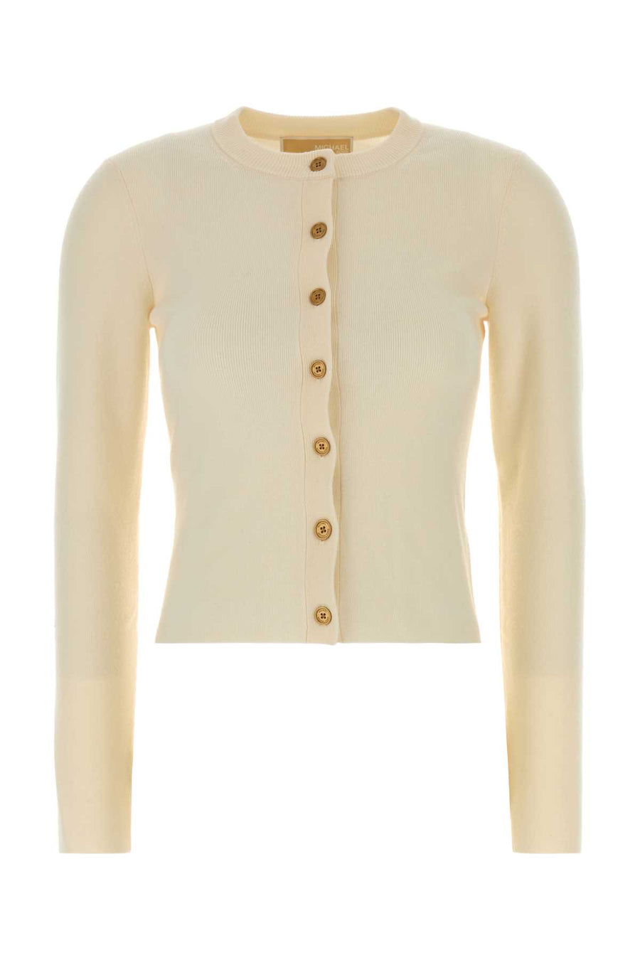 Michael By Michael Kors Crew Merino cardigan in beige