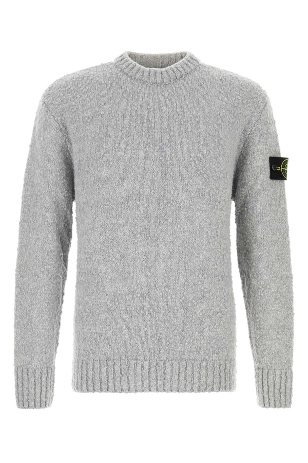 Light Grey Wool Blend Sweater Exterior: Nylon Maglieria