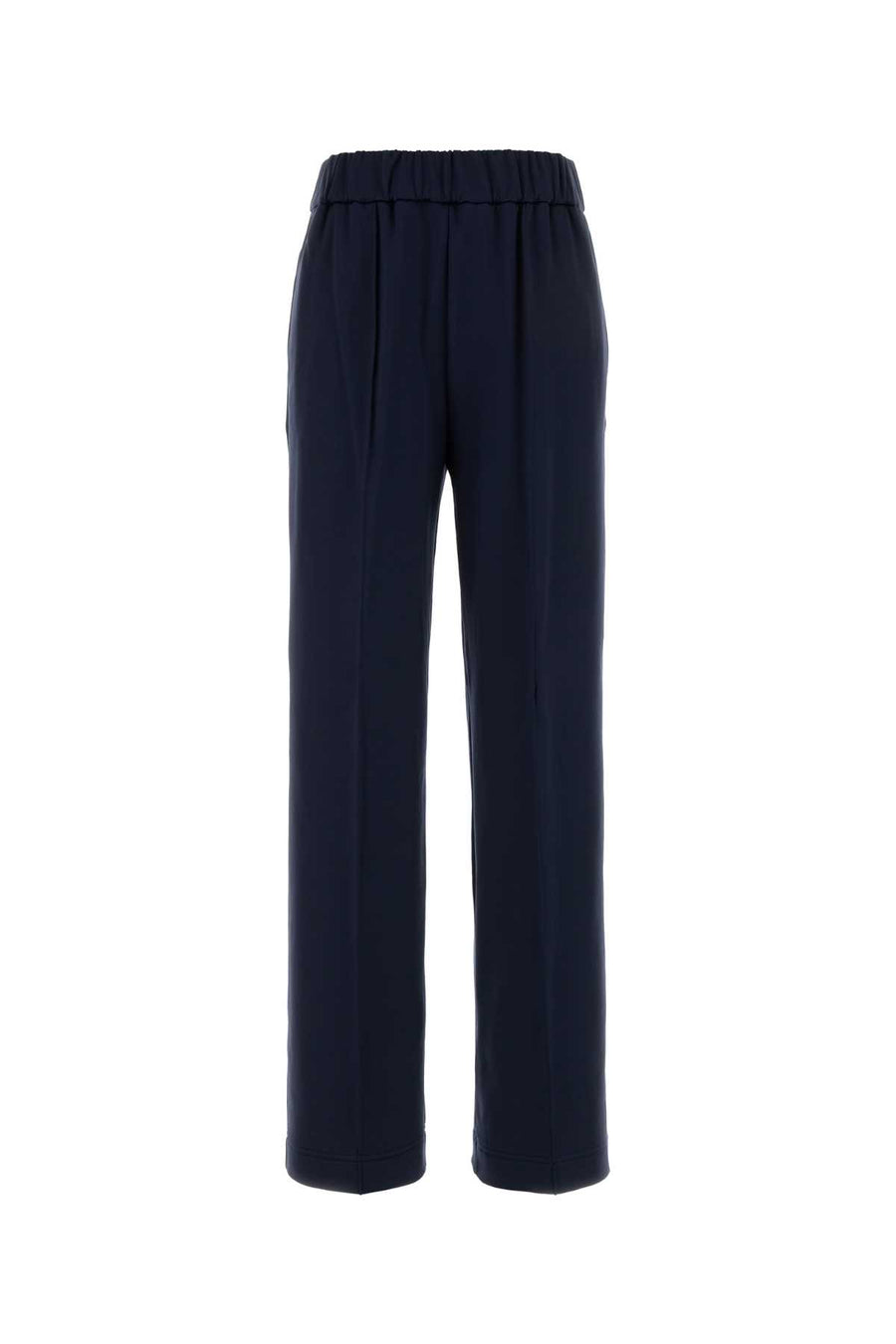 Navy Blue Stretch Nylon Blend Pant 772 Pantaloni