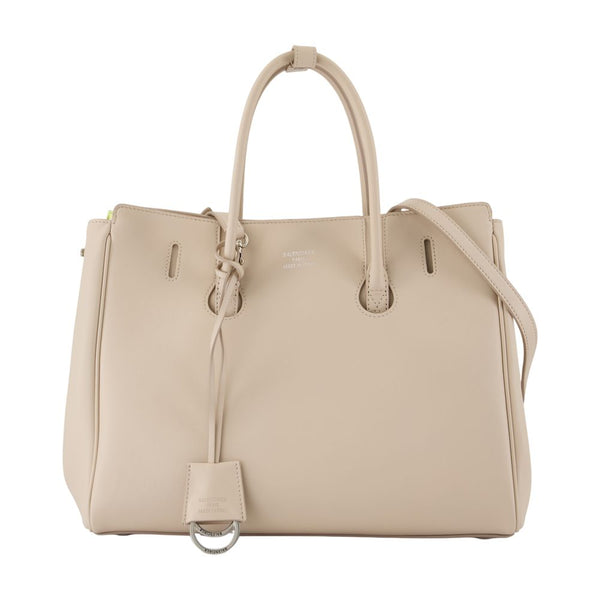 Balenciaga calfskin shoulder bag in beige