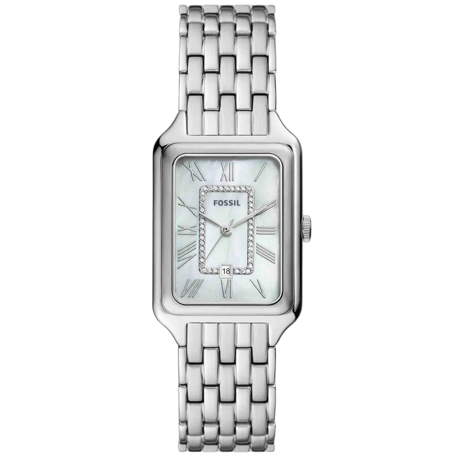 Fossil watch in silver