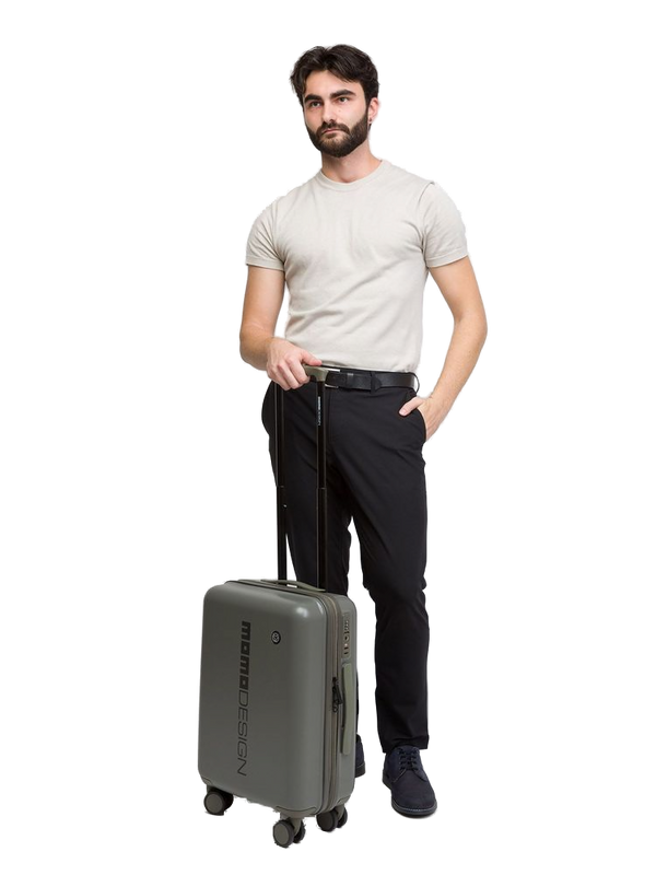 Momo Design Travel 100% Metallic Fiber trolley bag in green