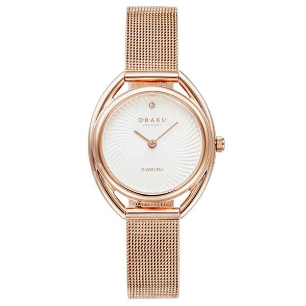 Obaku watch in white
