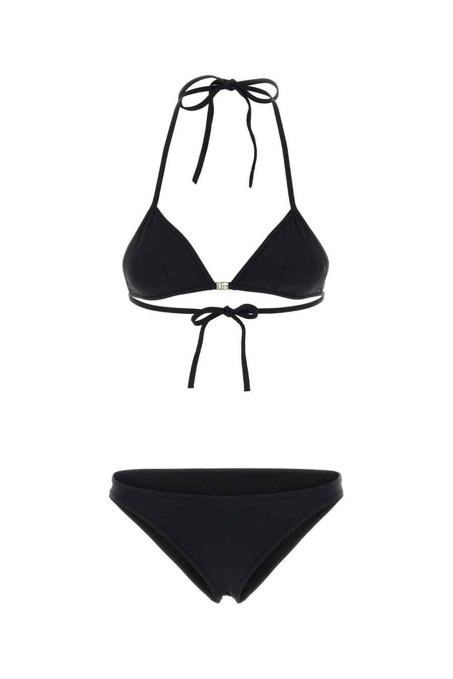 Black Stretch Nylon Bikini Completi