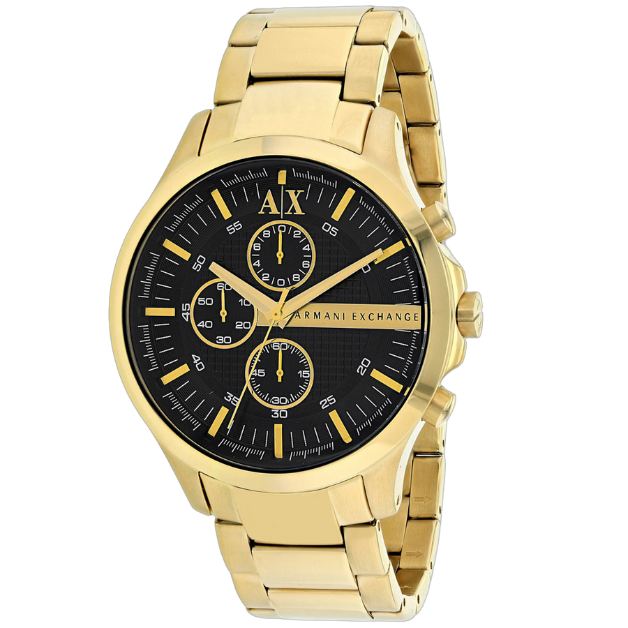 Armani Exchange Stainless steel case watch in gold
