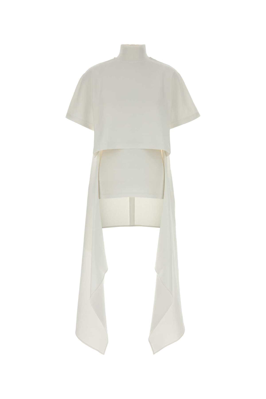 White Jersey Top Blanc Exterior: Cotton Nylon Maglie