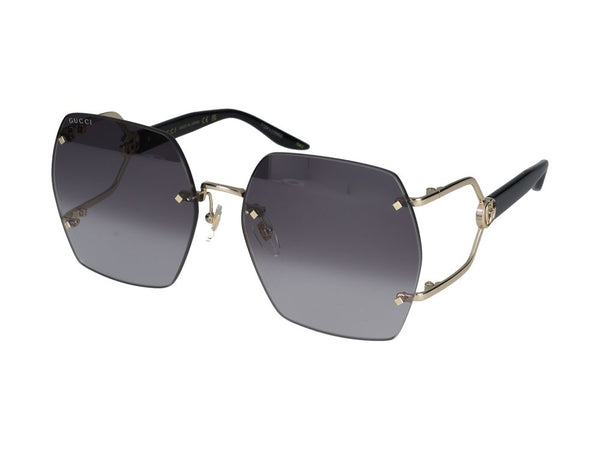 Sunglasses Gucci Gg1562s 001 Gold Black Grey 62-17-140 Metal
