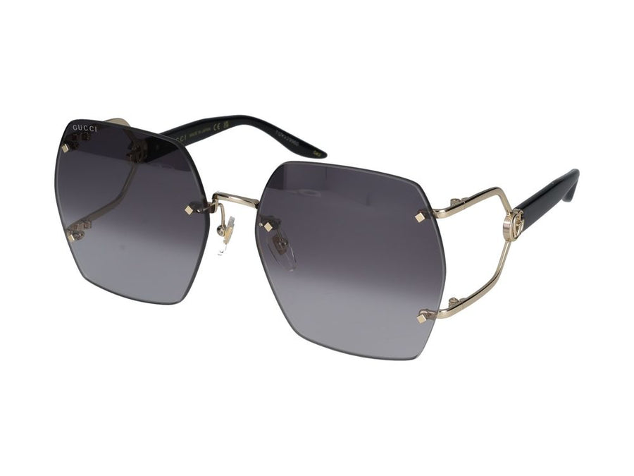 Sunglasses Gucci Gg1562s 001 Gold Black Grey 62-17-140 Metal