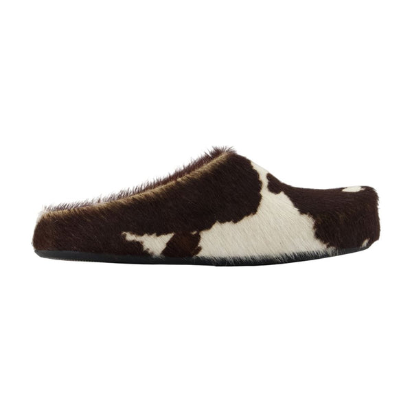 Marni calfskin slipper in brown
