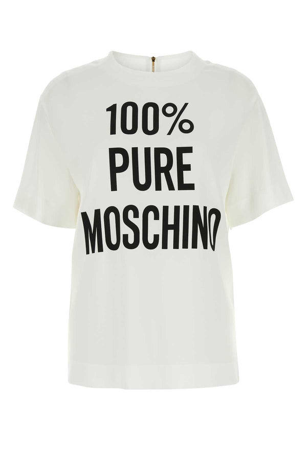 Moschino 70% Acetate t-shirt in white