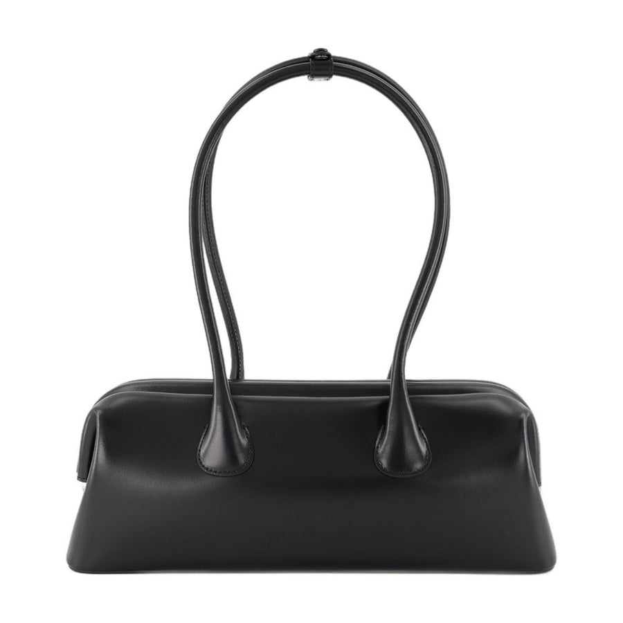 Osoi cowhide shoulder bag in black