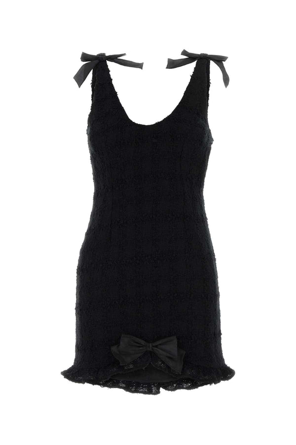 Black Bouclã© Mini Dress Abiti