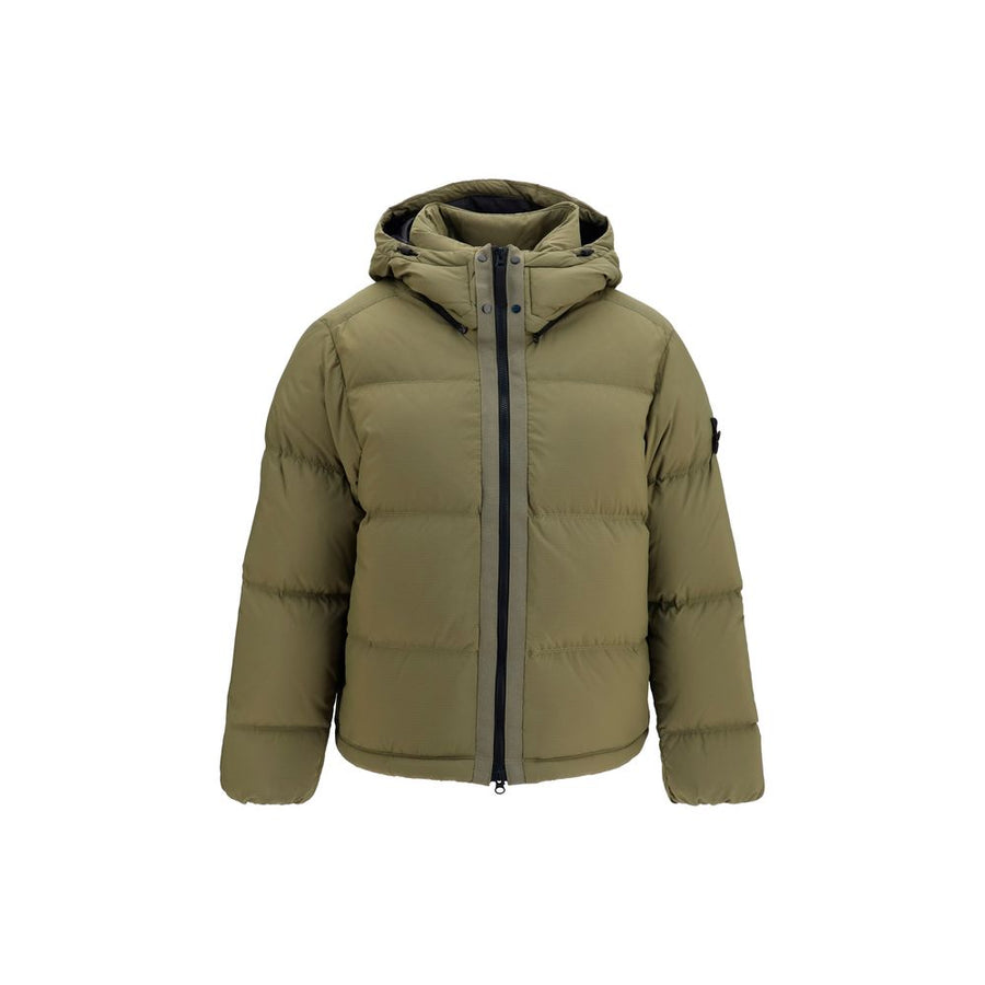 Stone Island 100% Polyamide down jacket in beige