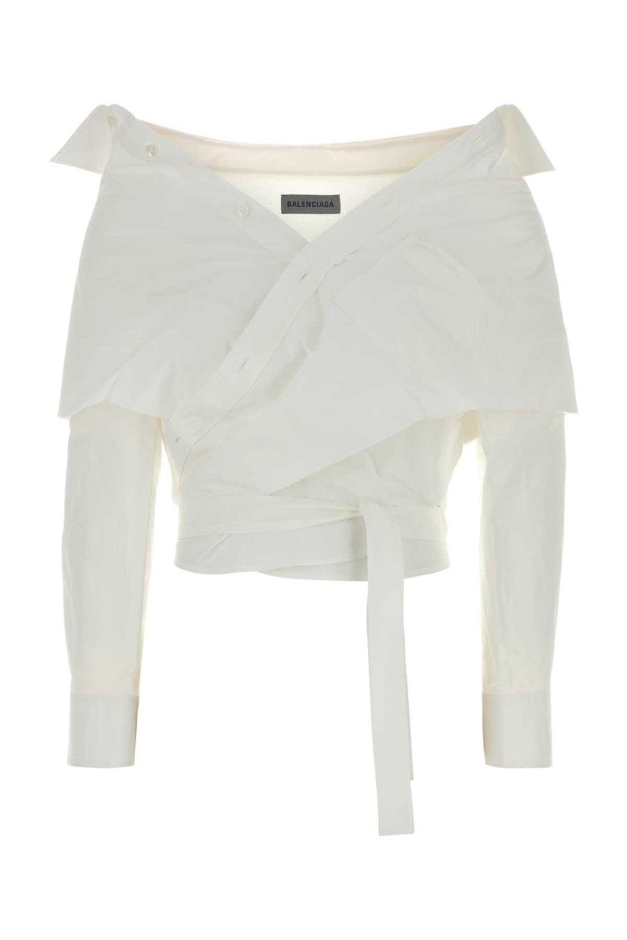 Balenciaga 100% Cotton (Exterior) blouse in white