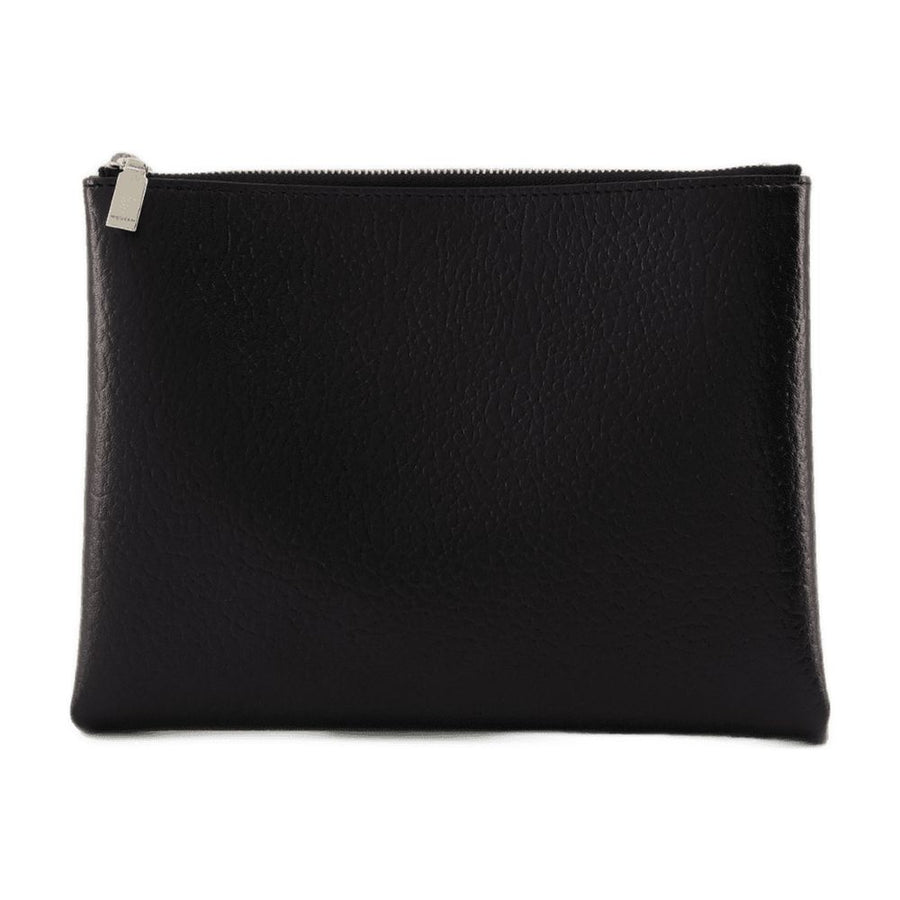 Alexander McQueen Lambskin clutch in black
