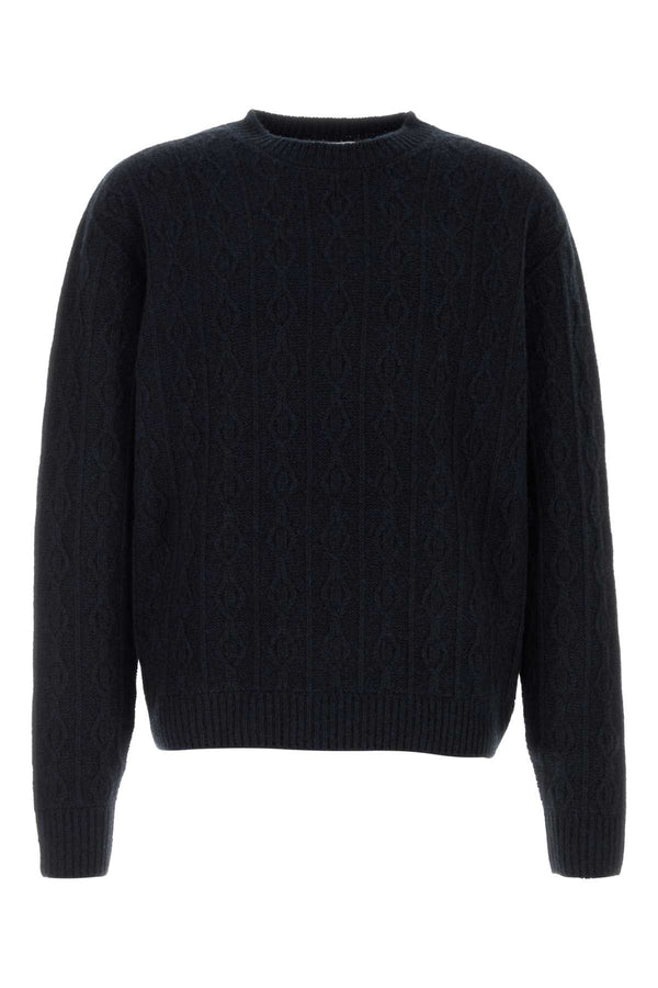Midnight Blue Cashmere Nanni Sweater Darknavymelange Exterior: T-shirt