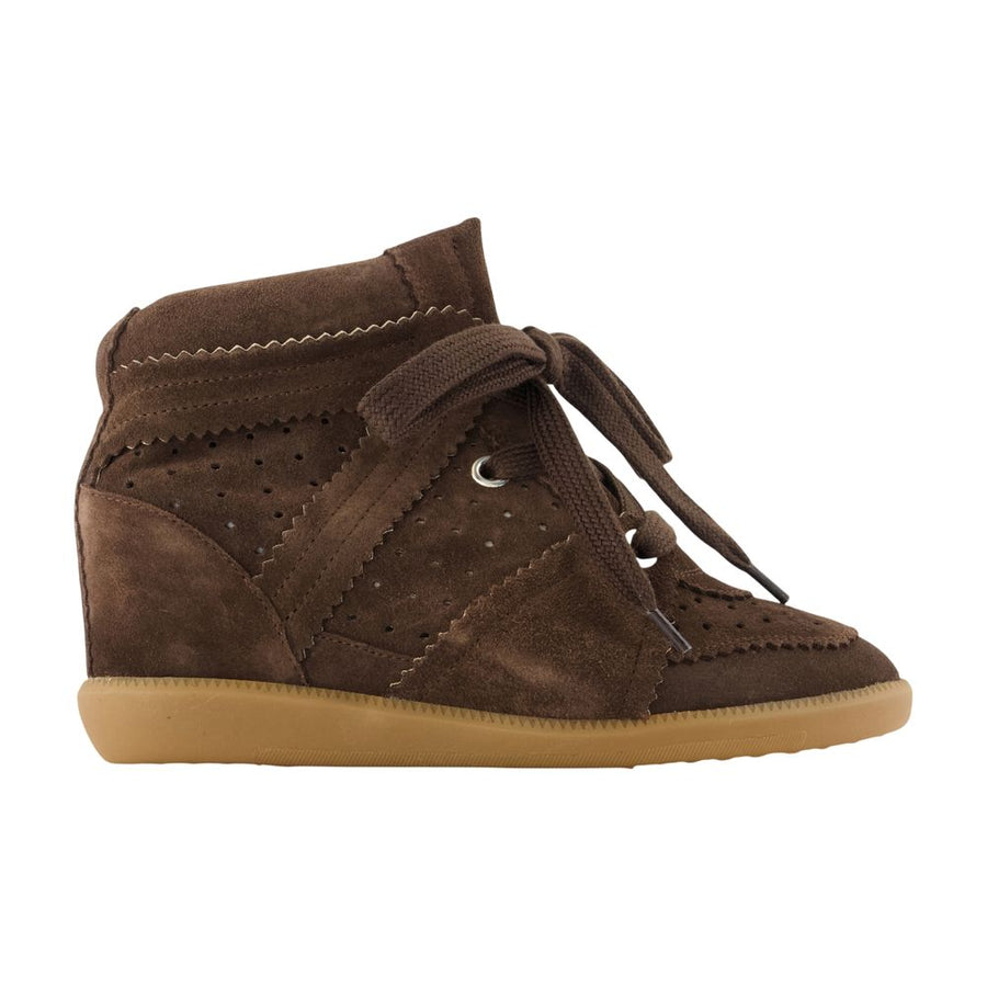 Isabel Marant Cowhide suede sneaker in brown