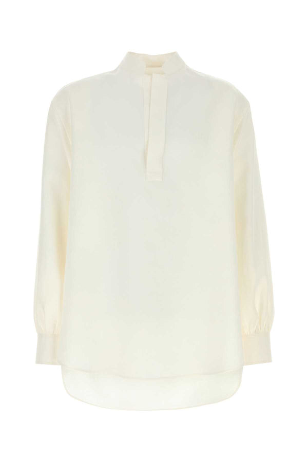 White Linen Shirt Bianco Exterior: Camicie