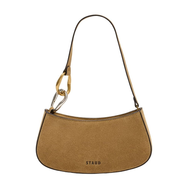 Staud cowhide shoulder bag in brown