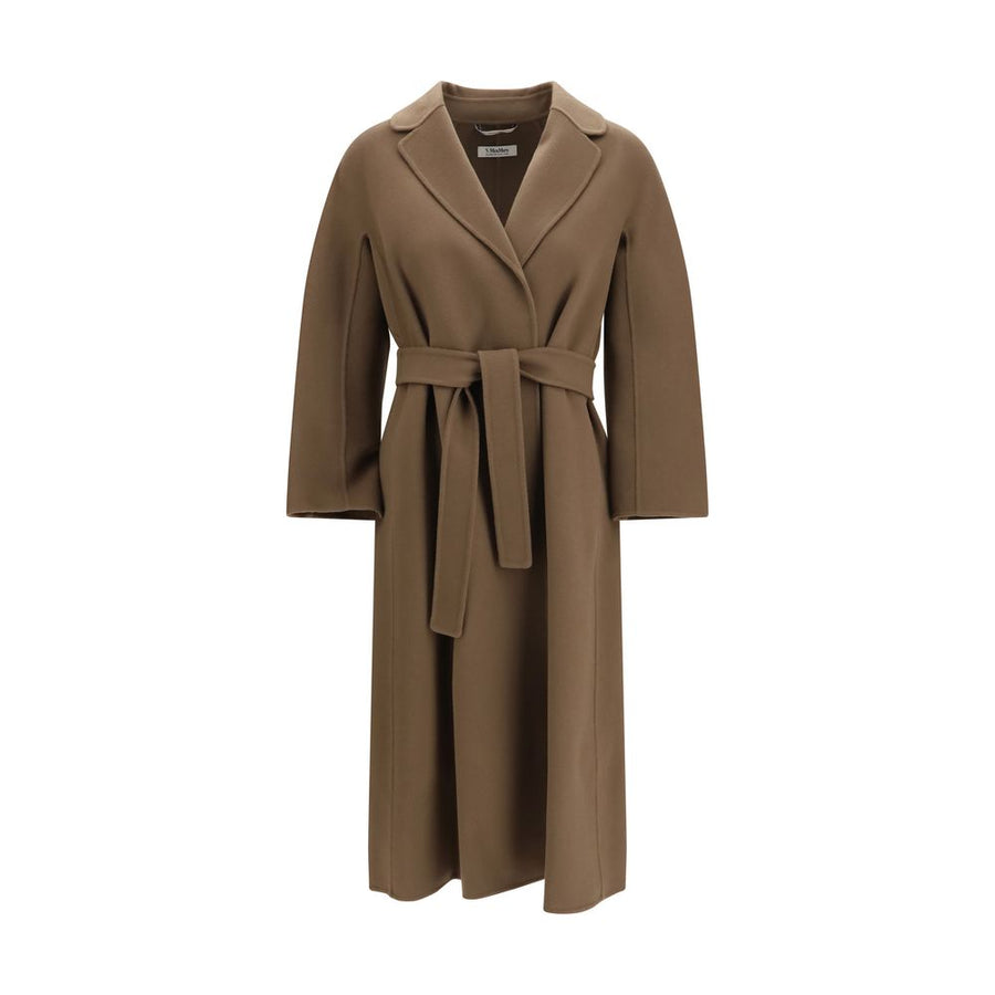 Brown Wool Oves Aries Coat Clothing