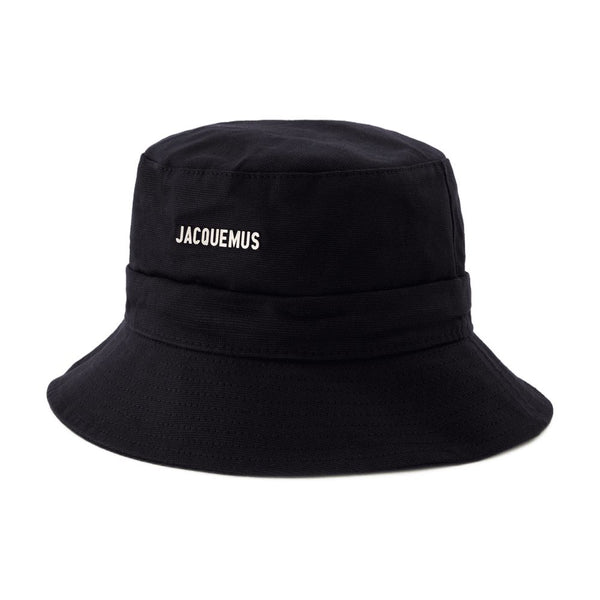 Jacquemus 223AC001-5001-990 Cotton bucket hat in black