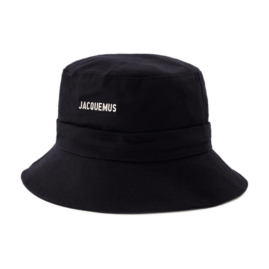 Jacquemus 223AC001-5001-990 Cotton bucket hat in black