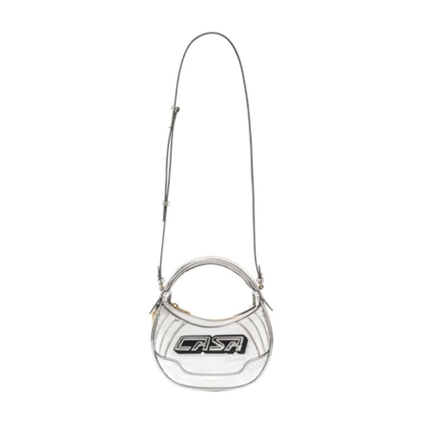 Casablanca Exotic leather shoulder bag in silver