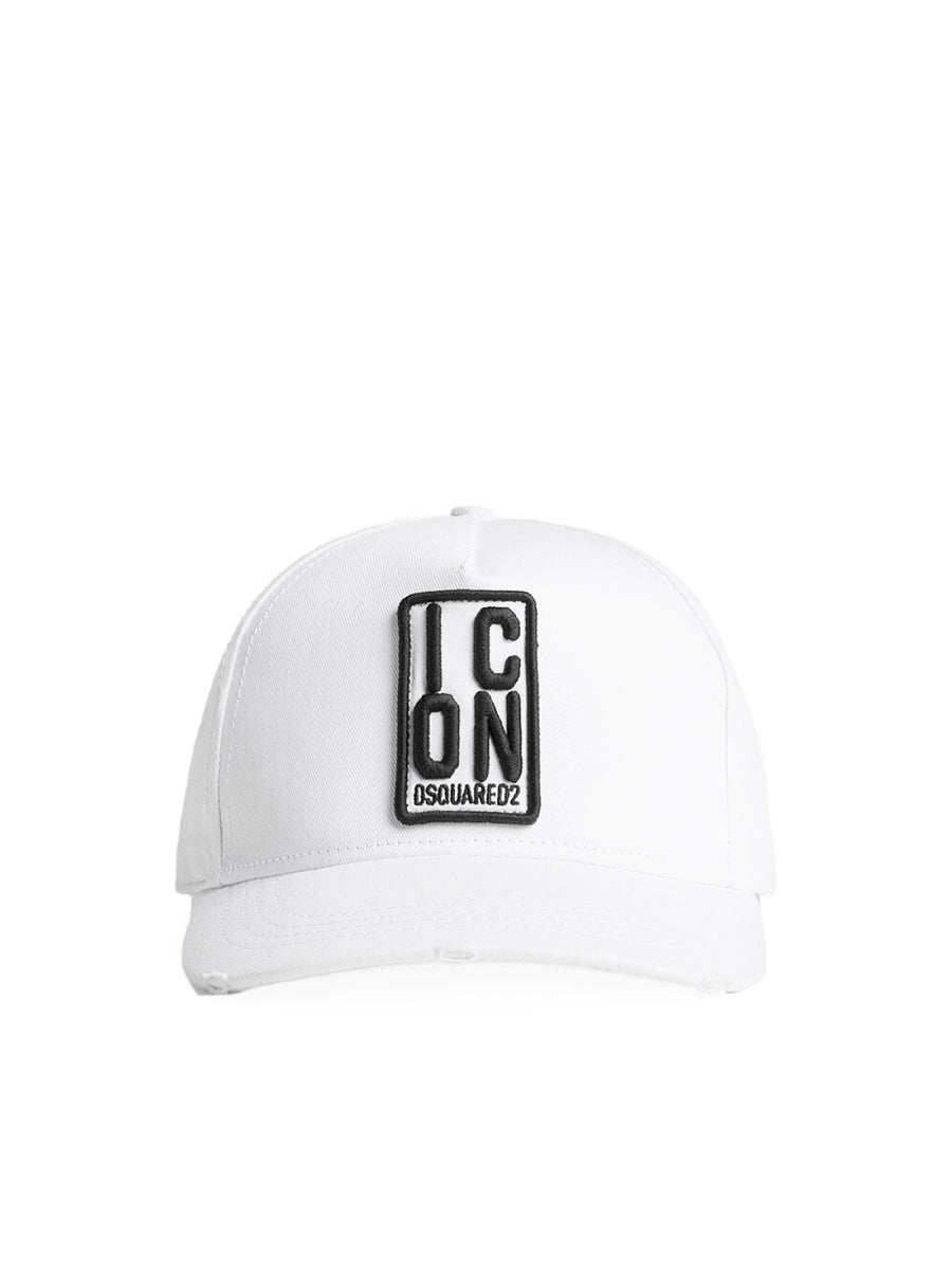 Dsquared2 BCM071205C00001M072 100% Cotton baseball cap in white