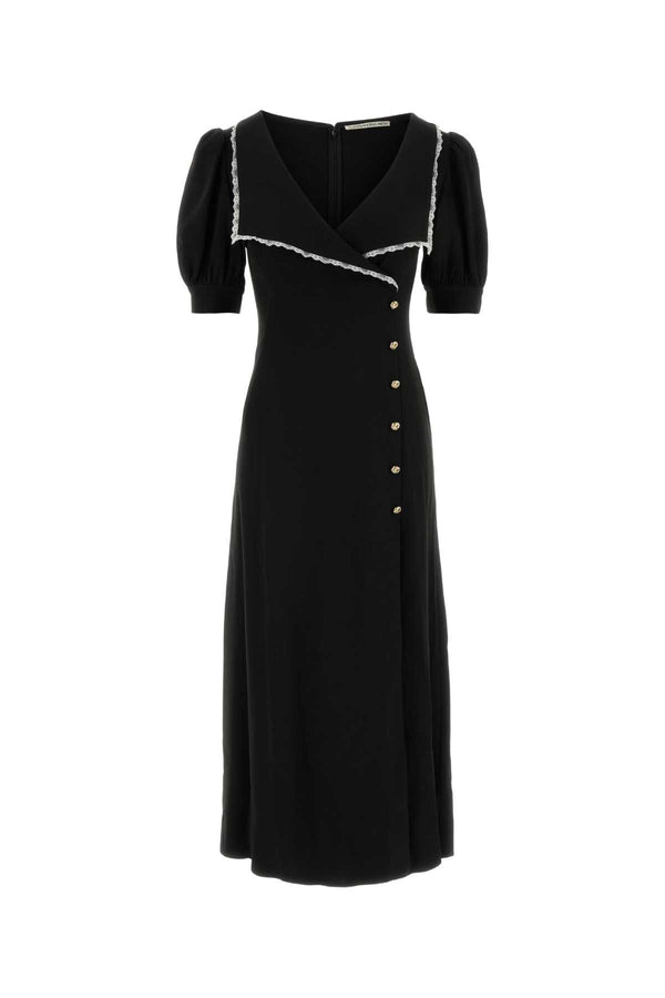 Black Stretch Cady Dress Abiti