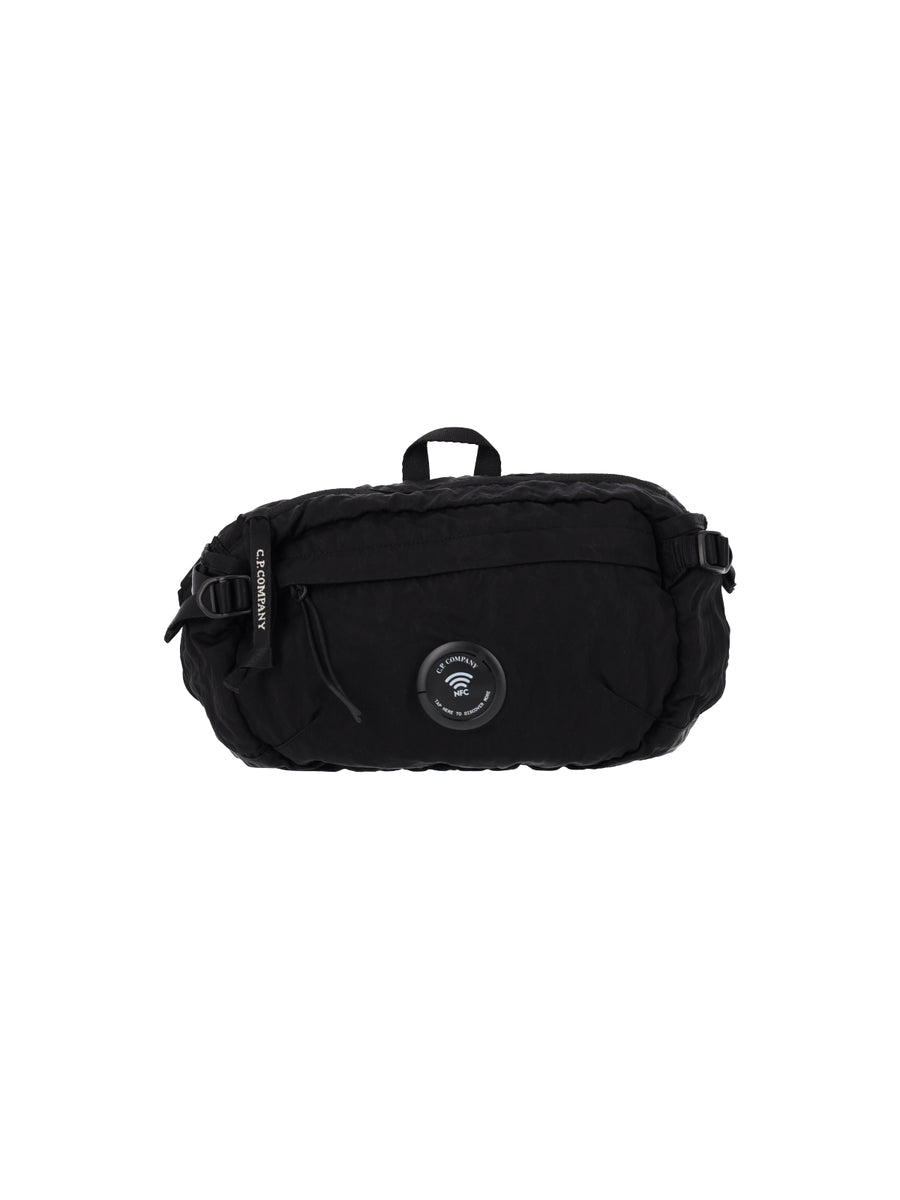 C.P. Company 100% polyamide belt bag in black
