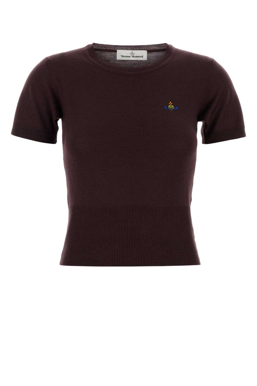 Aubergine Wool Bea Sweater Aw26darkmahogany Exterior: Maglieria