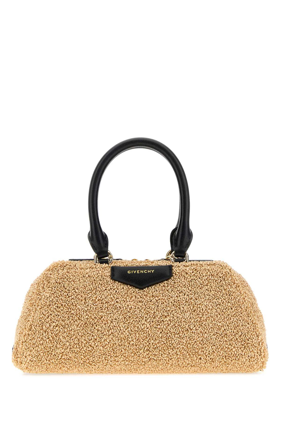 Raffia Mini Antigona East-West Handbag Natural Borse A Mano