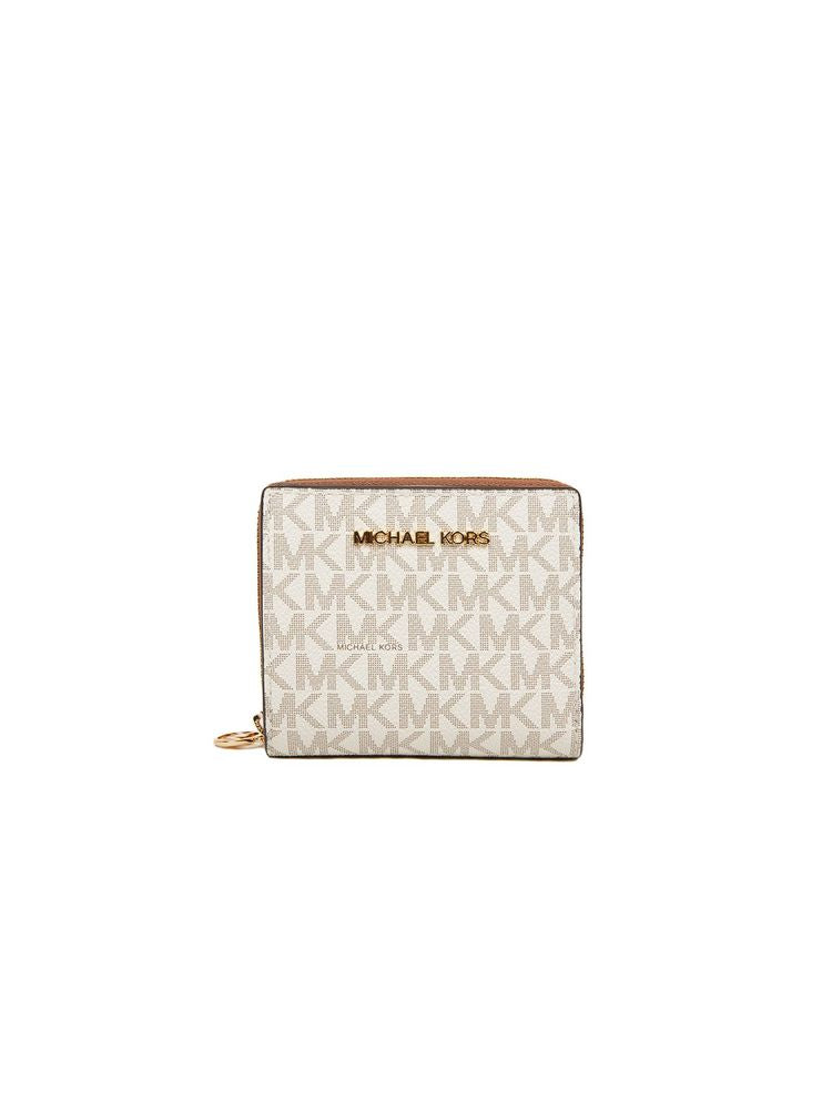 Michael Kors 100% Polyvinyl Chloride wallet in beige