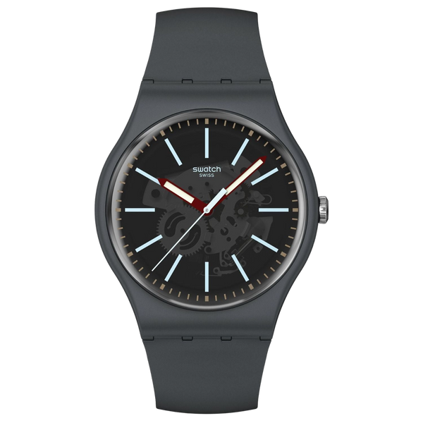 Swatch Acrylic case watch in black