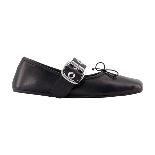 Vivienne Westwood lambskin ballerina flat in black