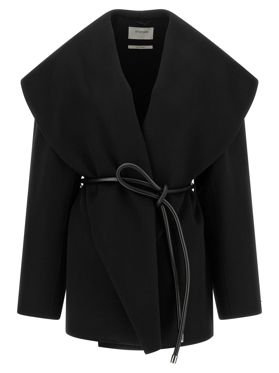 Black Wool Coat Clothing