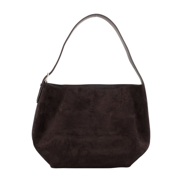 Medium Belted Shopper Bag - Toteme Leather Brown Calfskin / Totes-shopping-bags