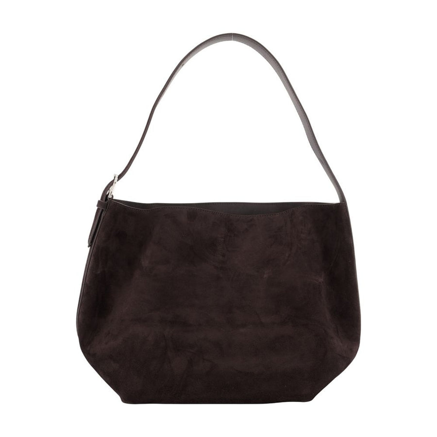 Medium Belted Shopper Bag - Toteme Leather Brown Calfskin / Totes-shopping-bags